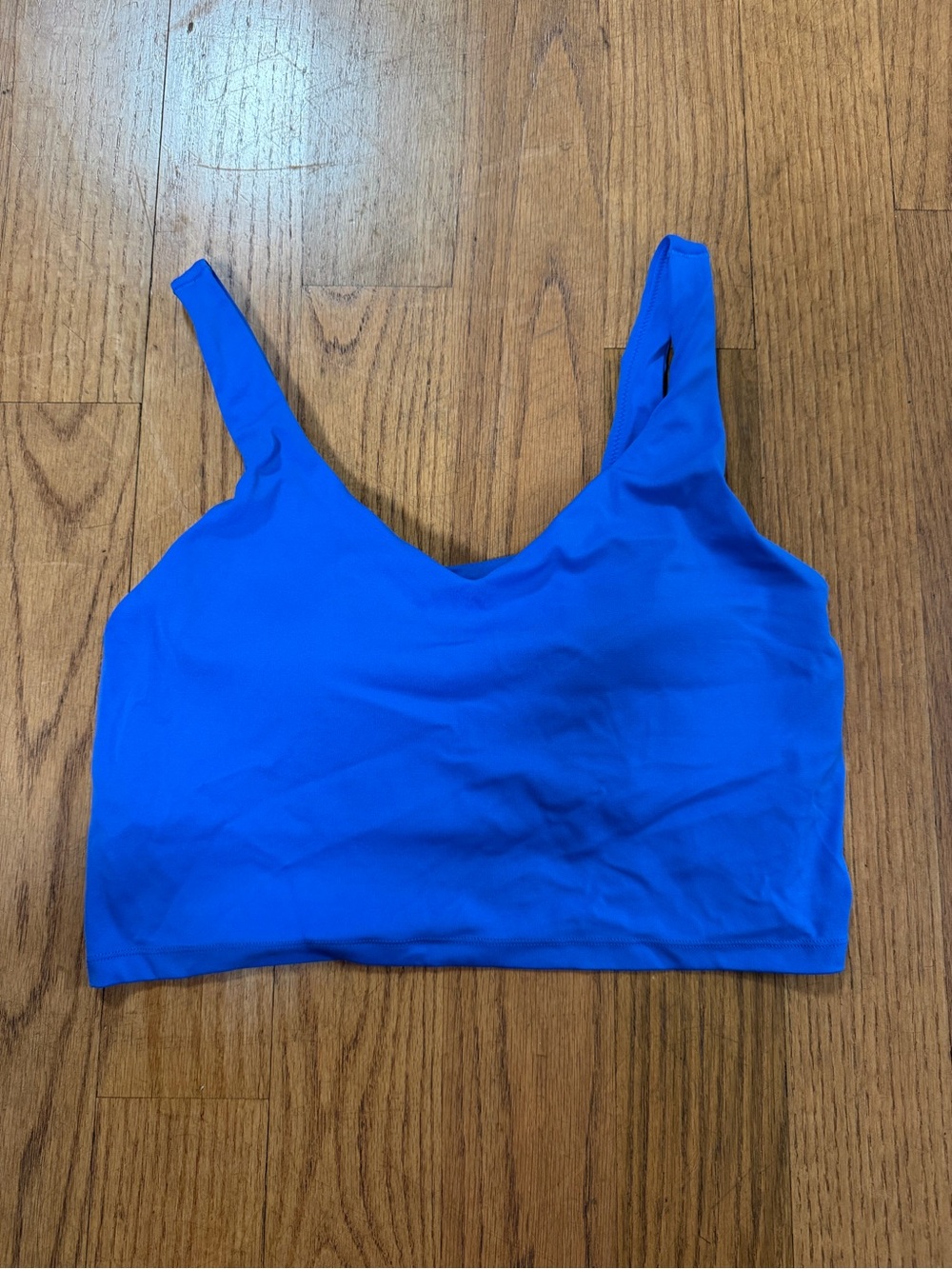 OFFLINE by Aerie Real Me Low Key Longline Sports Bra, Large, Cobalt Blue